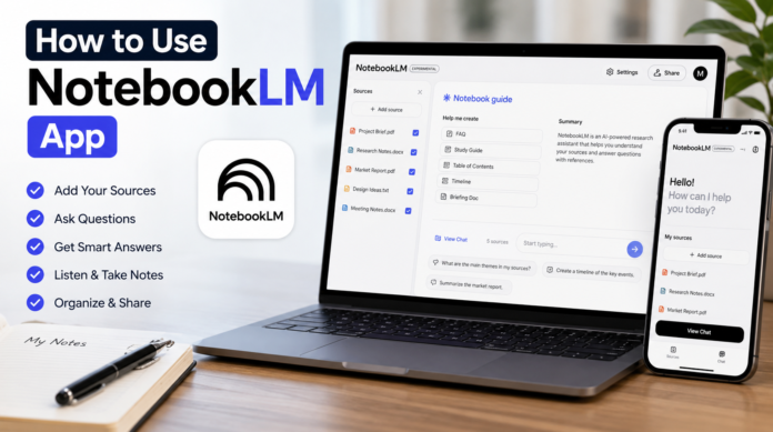 How to Use NotebookLM App
