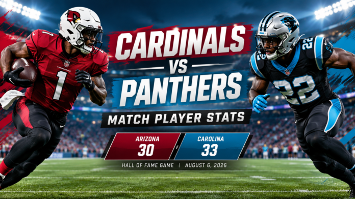 arizona cardinals vs carolina panthers match player stats